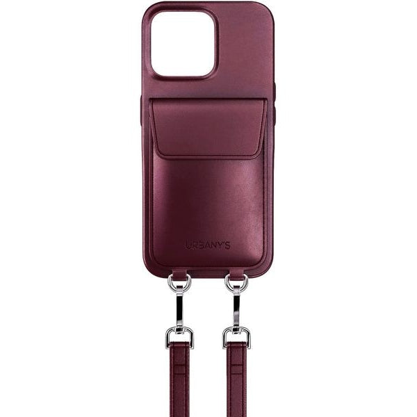 Urbany's Necklace Case Handykette+ iPhone 16 Pro Max Red Wine