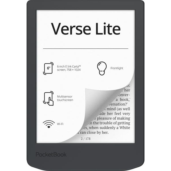 PocketBook E-Book Reader Verse Lite Midnight Grey