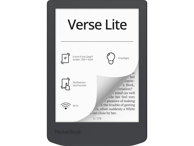 PocketBook E-Book Reader Verse Lite Midnight Grey