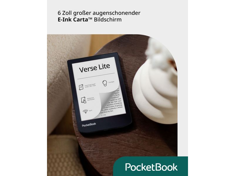 PocketBook E-Book Reader Verse Lite Midnight Grey