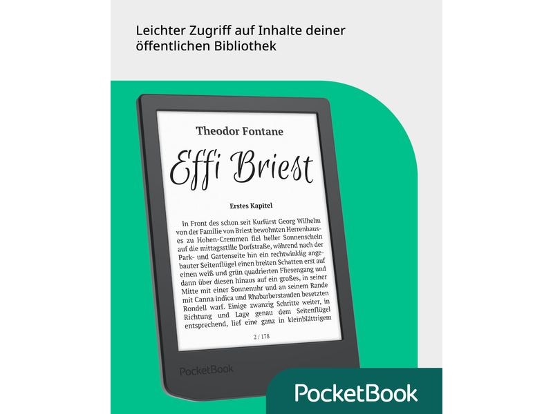 PocketBook E-Book Reader Verse Lite Midnight Grey