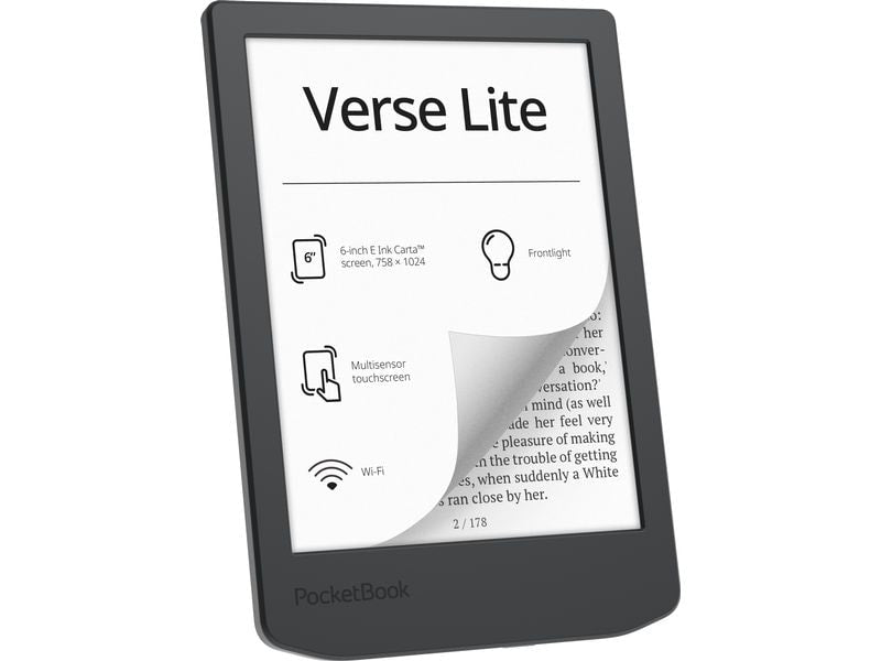 PocketBook E-Book Reader Verse Lite Midnight Grey
