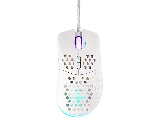 DELTACO Gaming-Maus GAM-108-W Weiss