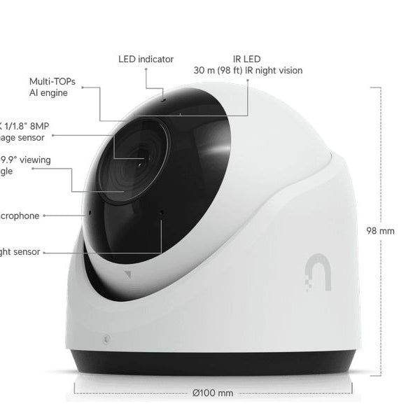 Ubiquiti Netzwerkkamera G6 Turret Weiss