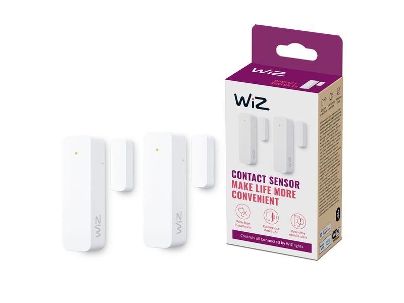 WiZ Smarter Kontaktsensor, Doppelpack, Weiss