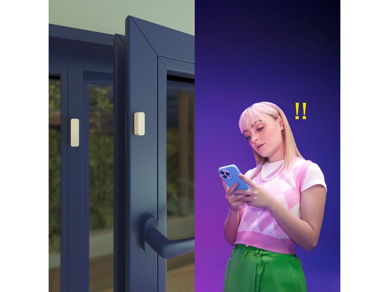 WiZ Smarter Kontaktsensor, Doppelpack, Weiss