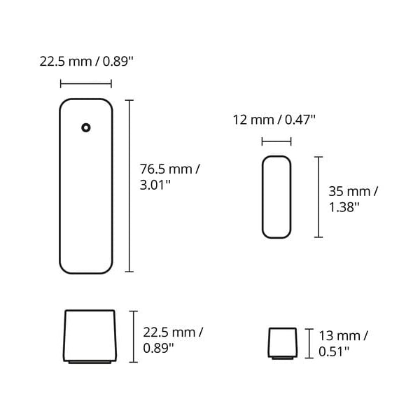 WiZ Smarter Kontaktsensor, Einzelverpackung, Weiss