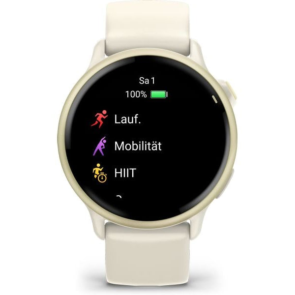 GARMIN GPS-Sportuhr Vivoactive 6 Weiss
