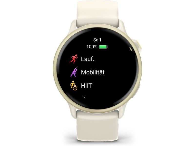 GARMIN GPS-Sportuhr Vivoactive 6 Weiss