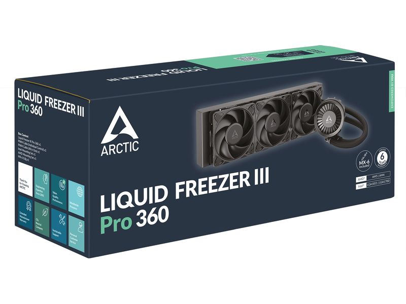 Arctic Cooling Wasserkühlung Liquid Freezer III Pro 360 Schwarz