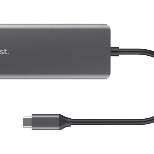 Trust Dockingstation 6-in-1 USB-C Multi-Port Adapter – Silver