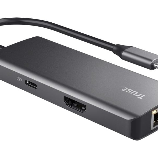 Trust Dockingstation 6-in-1 USB-C Multi-Port Adapter – Silver