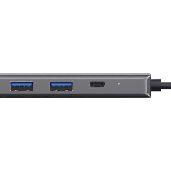 Trust Dockingstation 6-in-1 USB-C Multi-Port Adapter – Silver