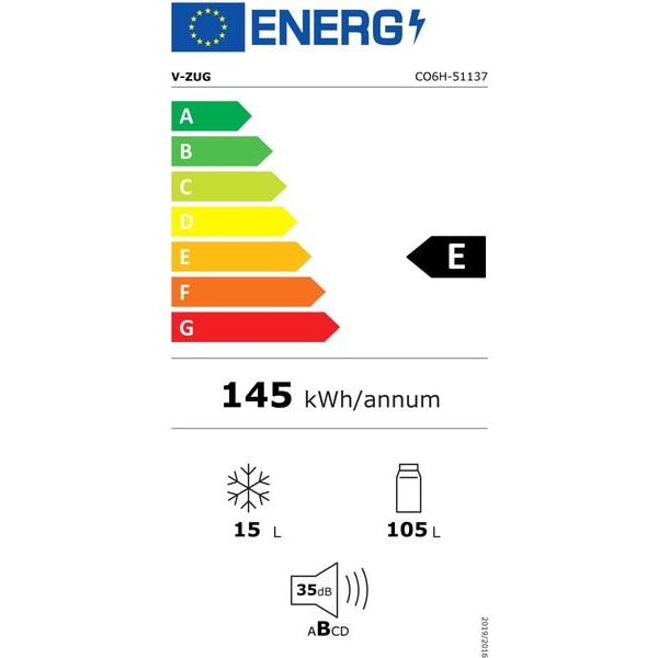 V-Zug Einbaukühlschrank V600 8UG Rechts