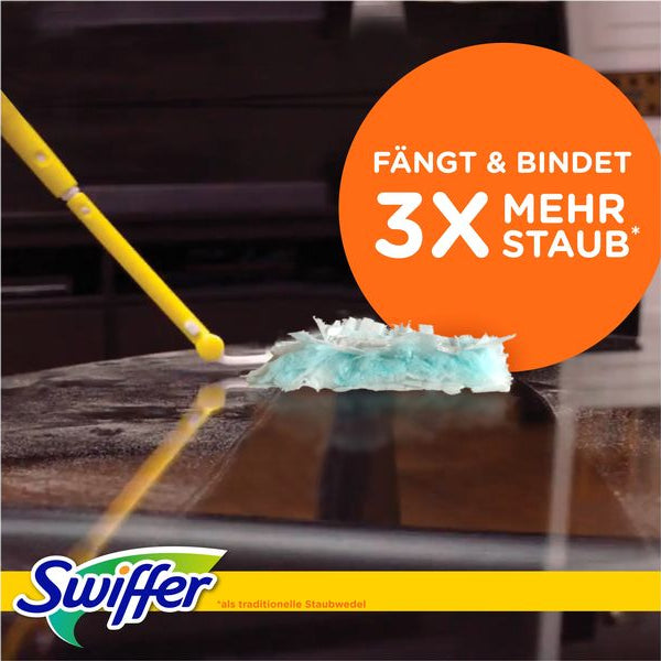 Swiffer Staubmagnet mit Griff XXL 2 Stück, Blau/Gelb