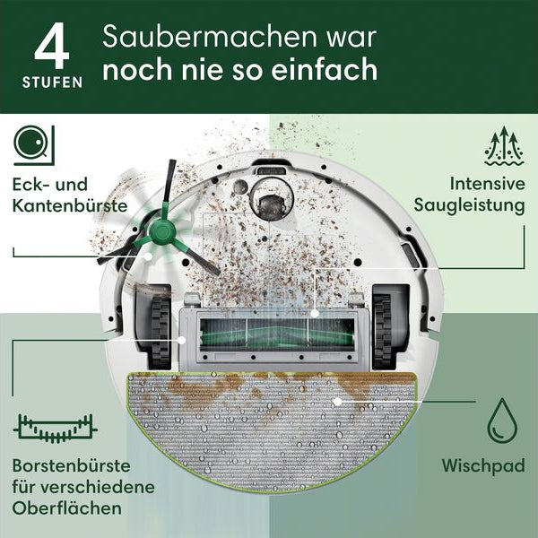 iRobot Saug- und Wischroboter Roomba 105 Combo + AutoEmpty Dock