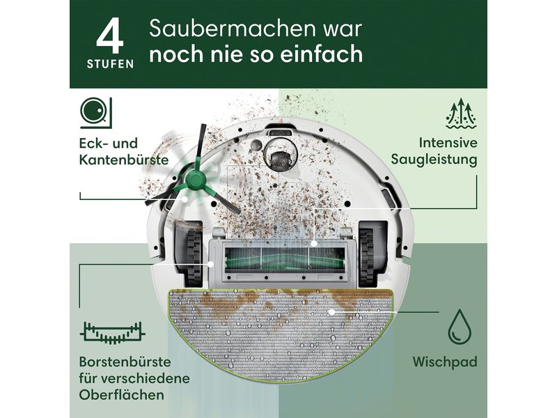 iRobot Saug- und Wischroboter Roomba 105 Combo + AutoEmpty Dock