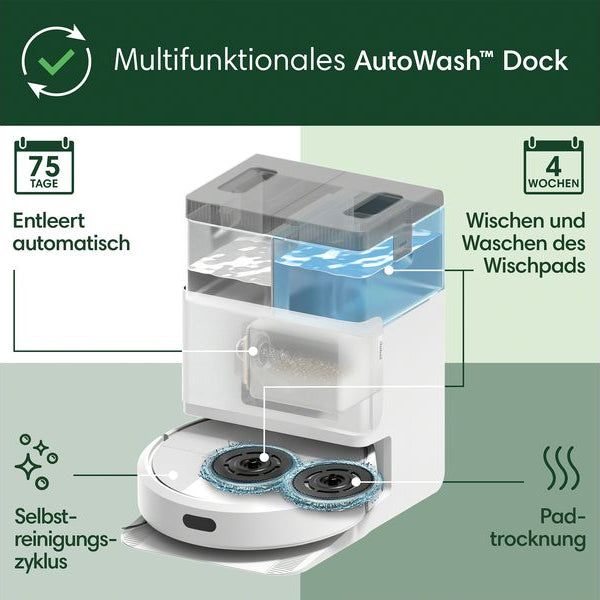 iRobot Saug- und Wischroboter Roomba Plus 405 Combo + AutoWash Dock