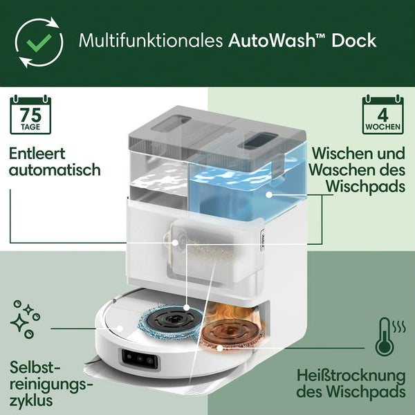 iRobot Saug- und Wischroboter Roomba Plus 505 Combo + AutoWash Dock