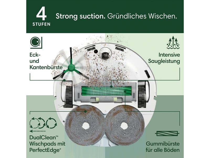 iRobot Saug- und Wischroboter Roomba Plus 505 Combo + AutoWash Dock