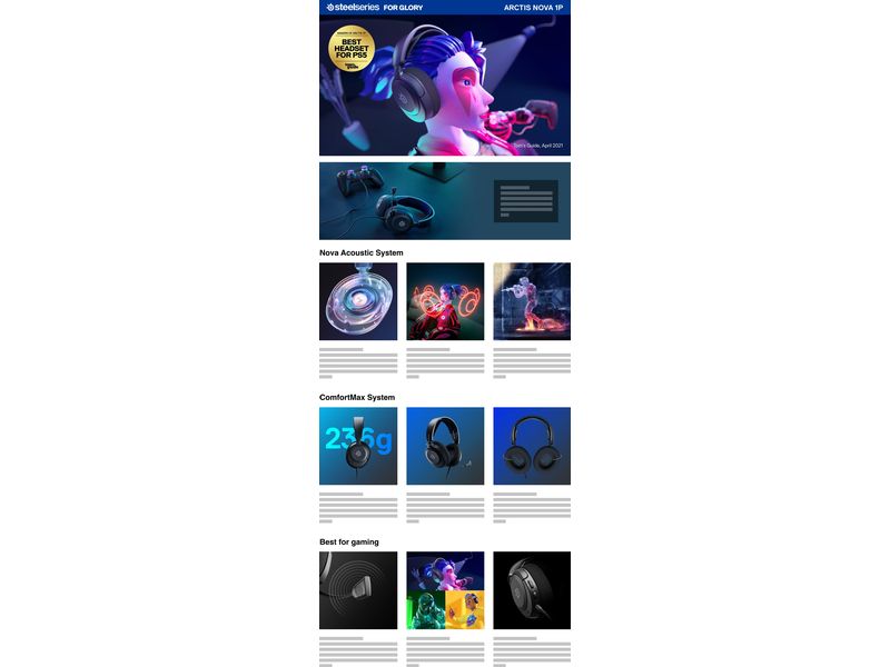 Steel Series Headset Arctis Nova 1P Schwarz