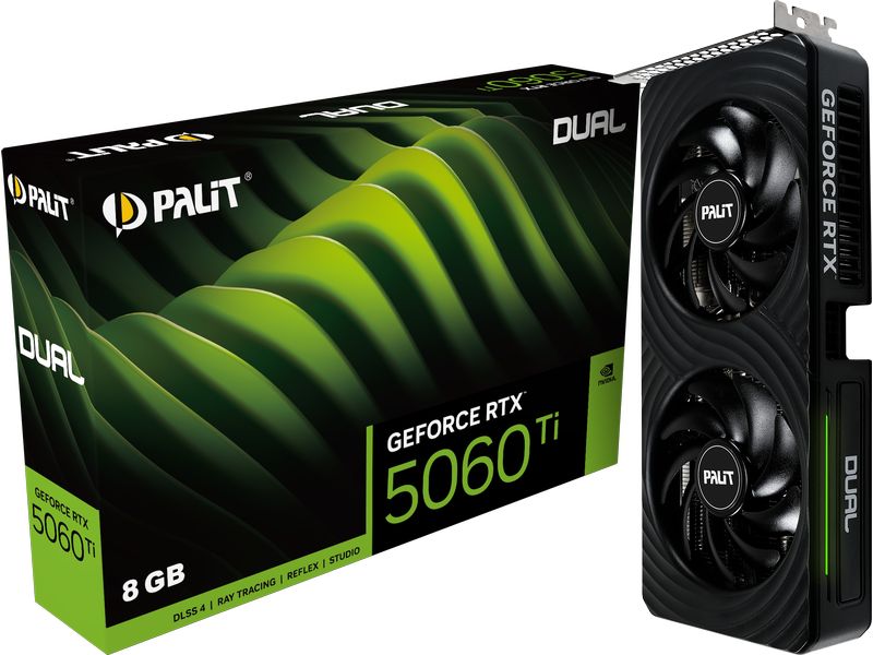 Palit Grafikkarte GeForce RTX 5060 Ti Dual 8 GB