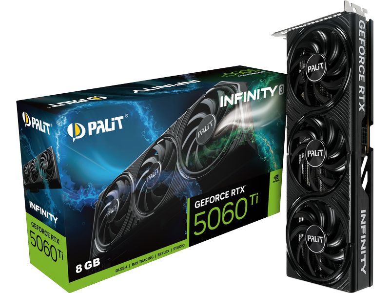 Palit Grafikkarte GeForce RTX 5060 Ti Infinity 3 8 GB