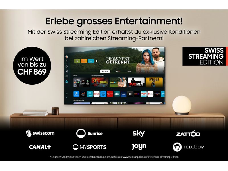 Samsung TV QE75QN900F 75'' QN900F Neo QLED 8K Mini LED AI TV, 2025