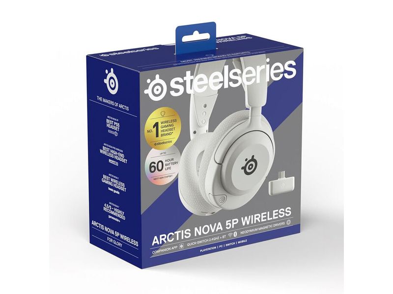Steel Series Headset Arctis Nova 5P Wireless Weiss