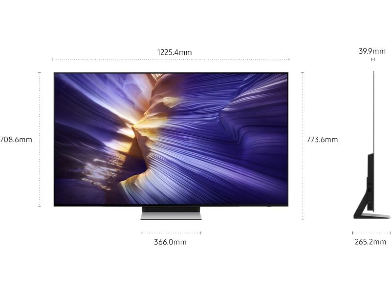 Samsung TV QE55S90F 55'' S90F OLED 4K AI TV, 2025