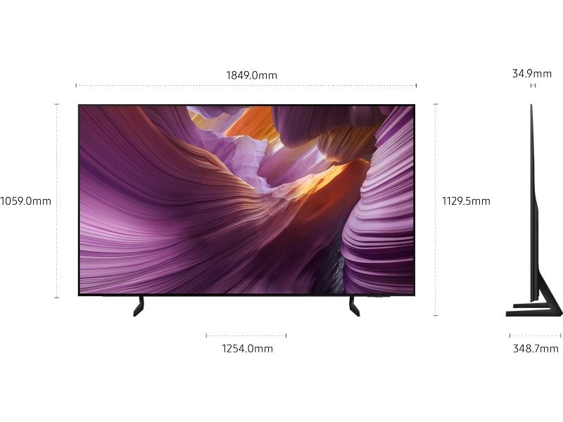 Samsung TV QE83S85F 83'' S85F OLED 4K AI TV, 2025
