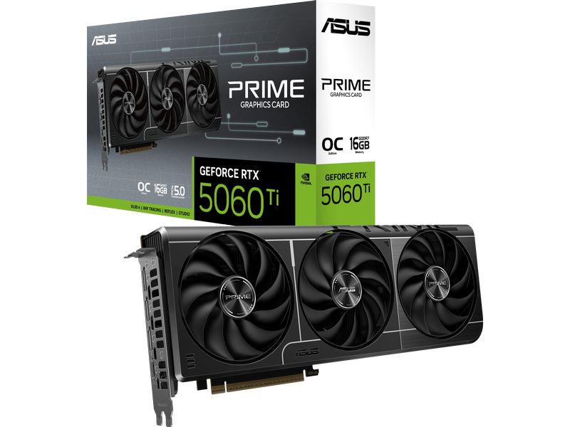 ASUS Grafikkarte Prime GeForce RTX 5060 Ti 16 GB OC Edition