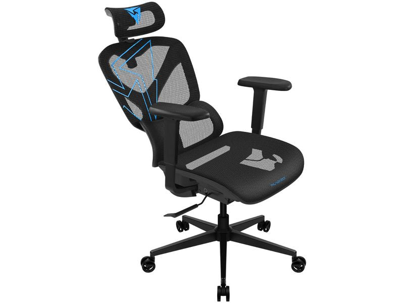 ThunderX3 Bürostuhl YTC-Mesh Racer Blau/Schwarz
