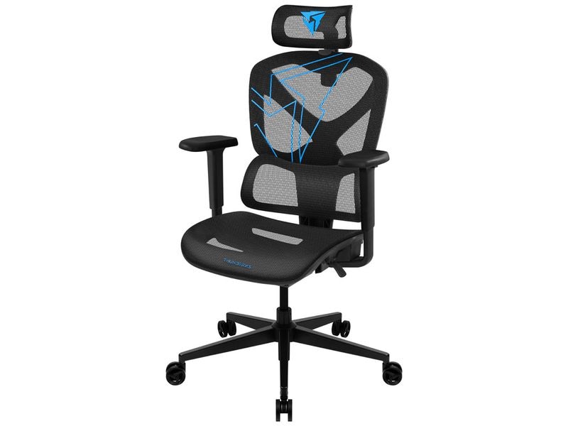 ThunderX3 Bürostuhl YTC-Mesh Racer Blau/Schwarz
