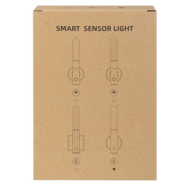 FTM Wandleuchte mit Lichtsensor, Dunkelbraun, 2 Stk.