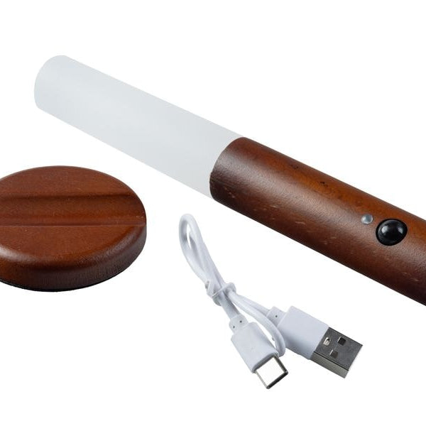 FTM Wandleuchte mit Lichtsensor, Dunkelbraun, 2 Stk.