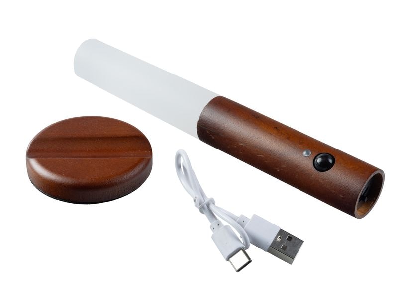 FTM Wandleuchte mit Lichtsensor, Dunkelbraun, 2 Stk.