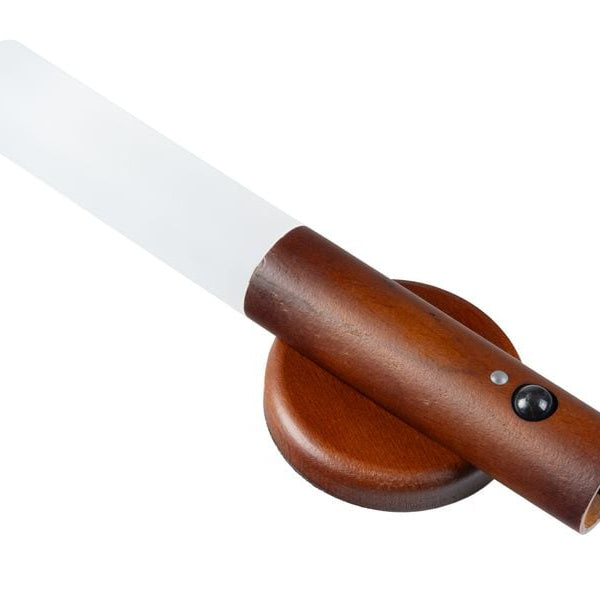 FTM Wandleuchte mit Lichtsensor, Dunkelbraun, 2 Stk.