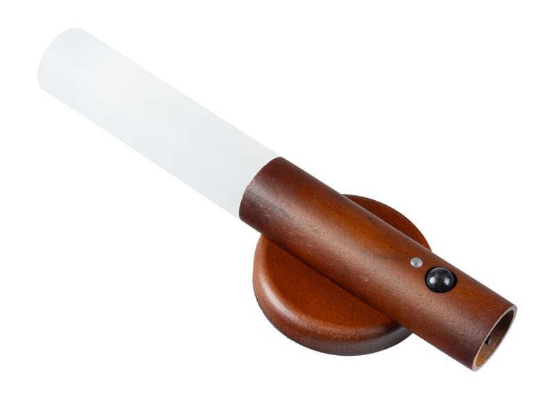 FTM Wandleuchte mit Lichtsensor, Dunkelbraun, 2 Stk.