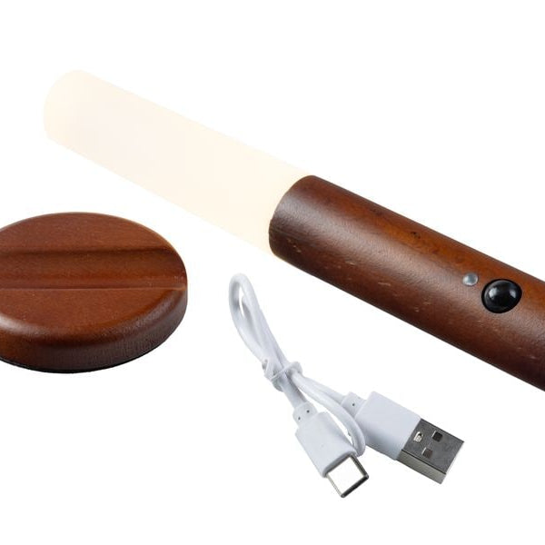 FTM Wandleuchte mit Lichtsensor, Dunkelbraun, 2 Stk.