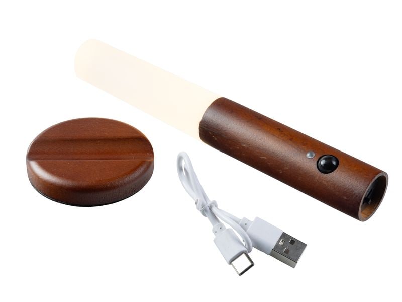 FTM Wandleuchte mit Lichtsensor, Dunkelbraun, 2 Stk.