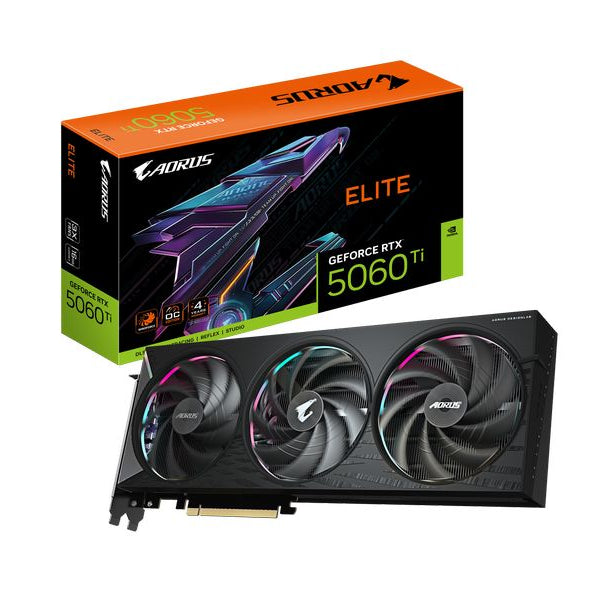 Gigabyte Grafikkarte AORUS GeForce RTX 5060 Ti ELITE 16G