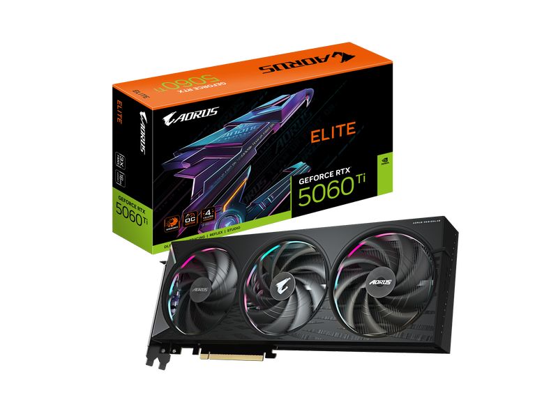 Gigabyte Grafikkarte AORUS GeForce RTX 5060 Ti ELITE 16G