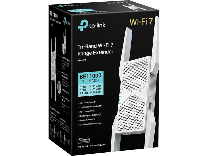TP-Link WLAN-Mesh-Repeater RE655BE Tri-Band Wi-Fi 7