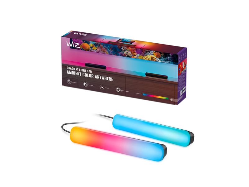 WiZ Gradient Light Bars Doppelpack RGBIC RGBIC, Doppelpack