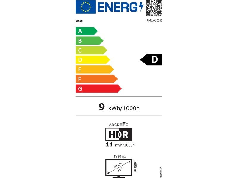 Acer Monitor PM161QB1bmiuux