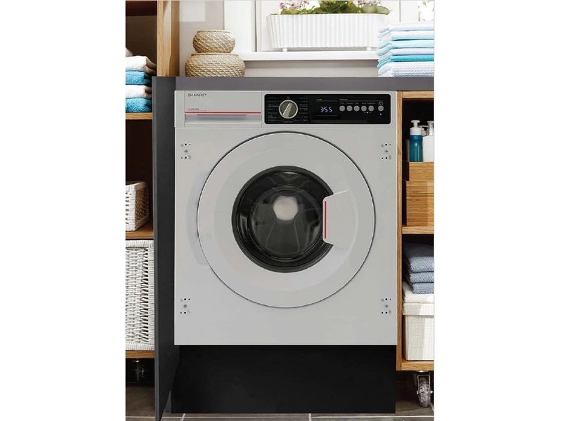 Sharp Einbau Waschmaschine ES-NIB814BWNA Links