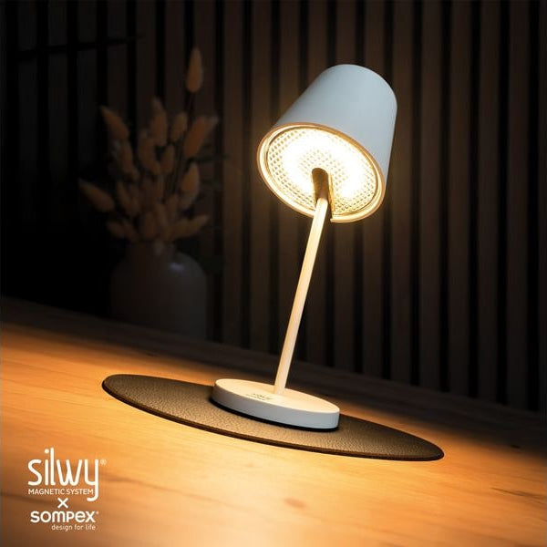 Silwy Magnet-Leuchte Portofino White inkl. Platzset und Pad