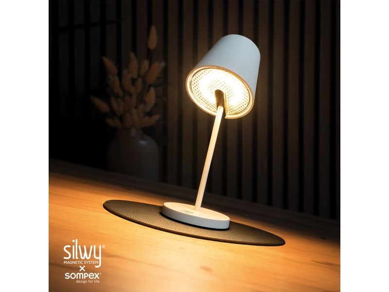 Silwy Magnet-Leuchte Portofino White inkl. Platzset und Pad