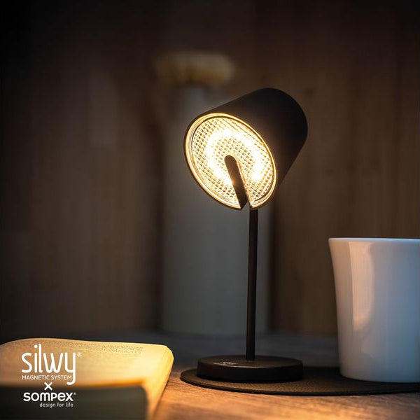 Silwy Magnet-Leuchte Portofino Black inkl. Platzset und Pad